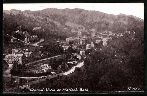 Ansichtskarte matlock bath - ansichtskarte,